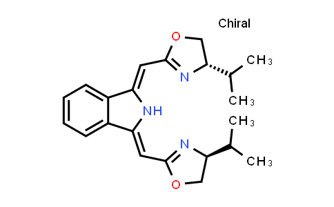CAS No. 1361563-40-7, (1Z,3Z)-1,3-Bis[[(4S)-4,5-dihydro-4-isopropyl-2-oxazolyl]methylene]-2,3-dihydro-1H-isoindole
