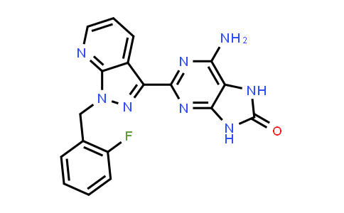 CAS No. 1361569-10-9, 6-Amino-2-[1-[(2-fluorophenyl)methyl]-1H-pyrazolo[3,4-b]pyridin-3-yl]-7,9-dihydro-8H-purin-8-one