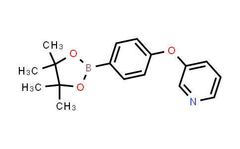 CAS No. 1362703-30-7, 3-(4-(4,4,5,5-Tetramethyl-1,3,2-dioxaborolan-2-yl)phenoxy)pyridine