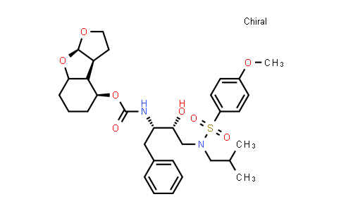 CAS No. 1363154-03-3, (3aS,4S,8aR)-decahydrofuro[2,3-b]benzofuran-4-yl ((2S,3R)-3-hydroxy-4-(N-isobutyl-4-methoxyphenylsulfonamido)-1-phenylbutan-2-yl)carbamate