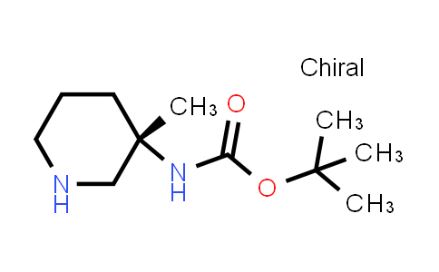 CAS No. 1363378-21-5, tert-Butyl N-[(3S)-3-methylpiperidin-3-yl]carbamate