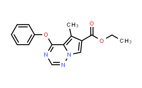 CAS No. 1363380-63-5, Ethyl 5-methyl-4-phenoxypyrrolo[2,1-f][1,2,4]triazine-6-carboxylate