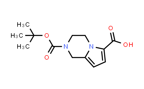 CAS No. 1363380-86-2, 2-[(tert-Butoxy)carbonyl]-1H,2H,3H,4H-pyrrolo[1,2-a]pyrazine-6-carboxylic acid