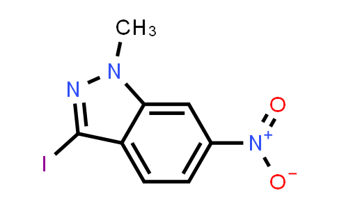 CAS No. 1363382-12-0, 3-Iodo-1-methyl-6-nitro-1H-indazole