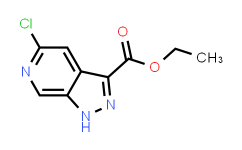 CAS No. 1363382-17-5, Ethyl 5-chloro-1H-pyrazolo[3,4-c]pyridine-3-carboxylate