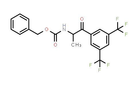 CAS No. 1363382-26-6, Benzyl N-{1-[3,5-bis(trifluoromethyl)phenyl]-1-oxopropan-2-yl}carbamate