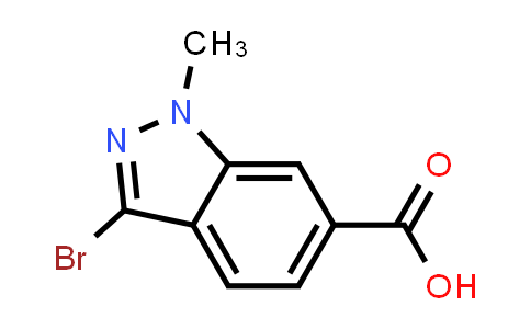 CAS No. 1363382-30-2, 3-Bromo-1-methyl-1H-indazole-6-carboxylic acid