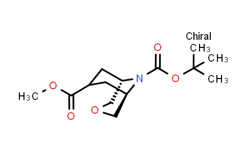 CAS No. 1363382-37-9, 9-tert-Butyl 7-methyl (1R,5S)-3-oxa-9-azabicyclo[3.3.1]nonane-7,9-dicarboxylate