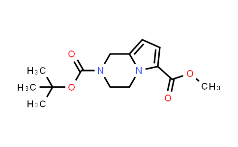 CAS No. 1363383-12-3, 2-tert-Butyl 6-methyl 1H,2H,3H,4H-pyrrolo[1,2-a]pyrazine-2,6-dicarboxylate