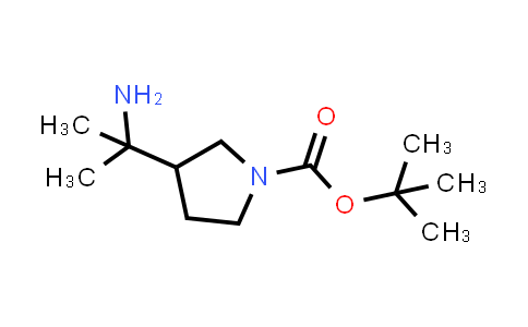 CAS No. 1363405-88-2, tert-Butyl 3-(2-aminopropan-2-yl)pyrrolidine-1-carboxylate
