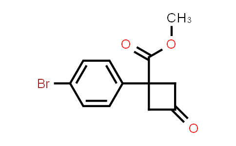 CAS No. 1364663-42-2, Methyl 1-(4-bromophenyl)-3-oxocyclobutane-1-carboxylate