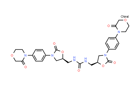 CAS No. 1365267-35-1, 1,3-bis(((S)-2-oxo-3-(4-(3-oxomorpholino)phenyl)oxazolidin-5-yl)methyl)urea