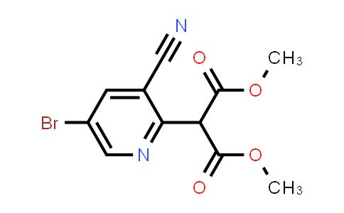 CAS No. 1365271-81-3, Dimethyl 2-(5-bromo-3-cyanopyridin-2-yl)malonate