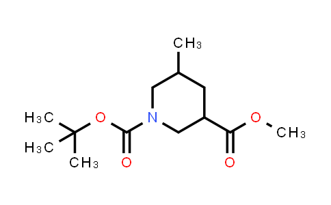 CAS No. 1365887-44-0, 1-tert-Butyl 3-methyl 5-methylpiperidine-1,3-dicarboxylate