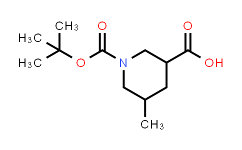CAS No. 1365887-45-1, 1-[(Tert-butoxy)carbonyl]-5-methylpiperidine-3-carboxylic acid