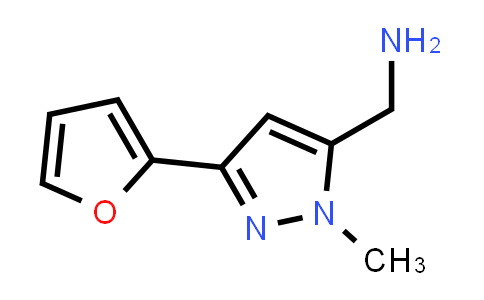 CAS No. 1365938-03-9, (3-(Furan-2-yl)-1-methyl-1H-pyrazol-5-yl)methanamine