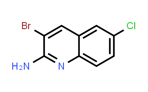 CAS No. 1366131-26-1, 3-Bromo-6-chloroquinolin-2-amine