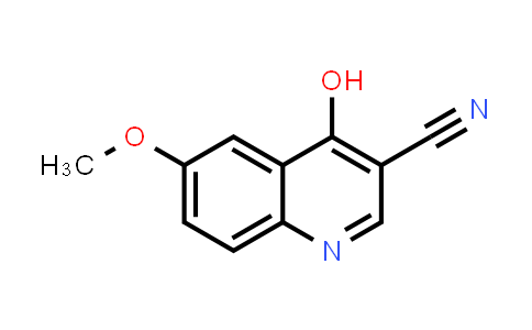 CAS No. 13669-61-9, 3-Quinolinecarbonitrile, 4-hydroxy-6-methoxy-
