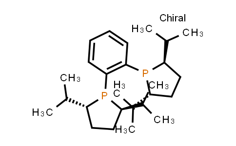 CAS No. 136705-65-2, 1,2-Bis[(2R,5R)-2,5-diisopropyl-1-phospholanyl]benzene