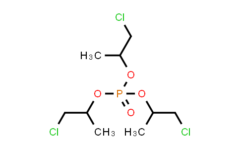 CAS No. 13674-84-5, tris(1-Chloropropan-2-yl) phosphate