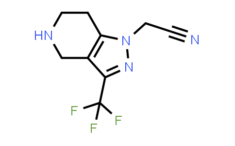 CAS No. 1367783-78-5, 1H-Pyrazolo[4,3-c]pyridine-1-acetonitrile, 4,5,6,7-tetrahydro-3-(trifluoromethyl)-