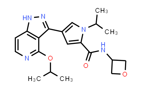 CAS No. 1367872-68-1, 4-(4-Isopropoxy-1H-pyrazolo[4,3-c]pyridin-3-yl)-1-isopropyl-N-(oxetan-3-yl)-1H-pyrrole-2-carboxamide