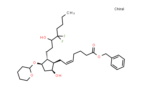 CAS No. 136790-77-7, Benzyl (Z)-7-[(1R,2R,3R,5S)-2-(4,4-difluoro-3-hydroxyoctyl)-5-hydroxy-3-[(tetrahydro-2H-pyran-2-yl)oxy]cyclopentyl]hept-5-enoate