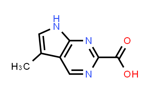CAS No. 1368170-11-9, 5-Methyl-7H-pyrrolo[2,3-d]pyrimidine-2-carboxylic acid