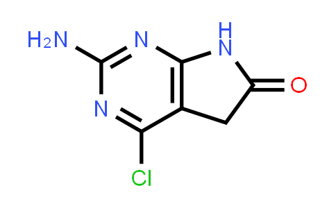 CAS No. 1368170-15-3, 2-Amino-4-chloro-5,7-dihydro-6H-pyrrolo[2,3-d]pyrimidin-6-one
