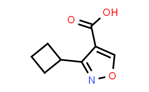 CAS No. 1368343-29-6, 3-Cyclobutylisoxazole-4-carboxylic acid