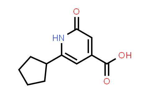 CAS No. 1368348-22-4, 6-Cyclopentyl-2-oxo-1,2-dihydropyridine-4-carboxylic acid