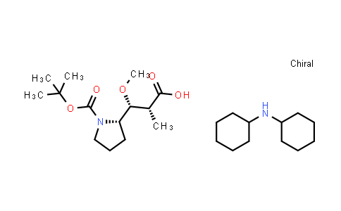 CAS No. 1369427-40-6, Dicyclohexylamine (2R,3R)-3-((S)-1-(tert-butoxycarbonyl)pyrrolidin-2-yl)-3-methoxy-2-methylpropanoate