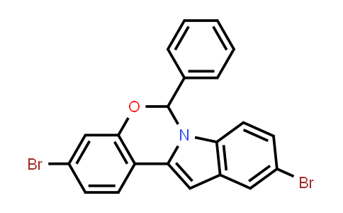 CAS No. 1369594-56-8, 3,10-Dibromo-6-phenyl-6H-benzo[5,6][1,3]oxazino[3,4-a]indole