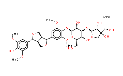 CAS No. 136997-64-3, (-)-Syringaresnol-4-O-β-D-apiofuranosyl-(1→2)-β-D-glucopyranoside