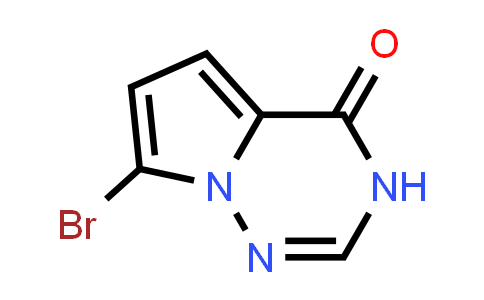 CAS No. 1370007-53-6, 7-Bromo-3H,4H-pyrrolo[2,1-f][1,2,4]triazin-4-one