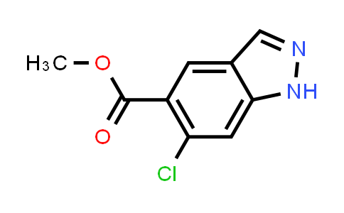 CAS No. 1372629-24-7, 6-Chloro-1H-indazole-5-carboxylic acid methyl ester