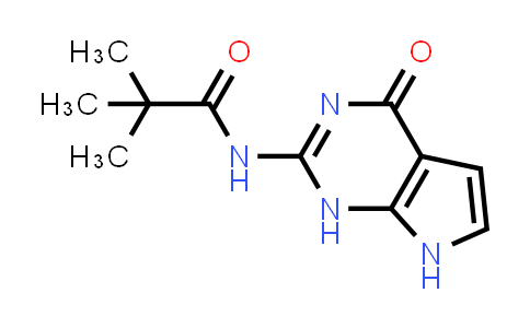 CAS No. 137281-08-4, N-(4-Oxo-4,7-dihydro-1H-pyrrolo[2,3-d]pyrimidin-2-yl)pivalamide