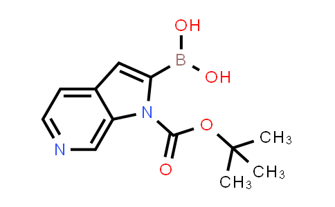 CAS No. 1373273-48-3, 1H-Pyrrolo[2,3-c]pyridine-1-carboxylic acid, 2-borono-, 1-(1,1-dimethylethyl) ester