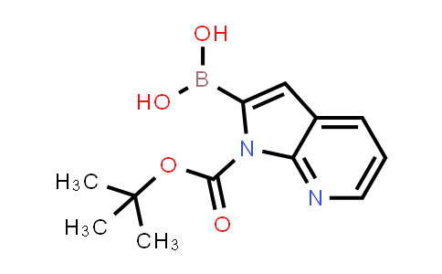 CAS No. 1373273-49-4, {1-[(tert-Butoxy)carbonyl]-1H-pyrrolo[2,3-b]pyridin-2-yl}boronic acid