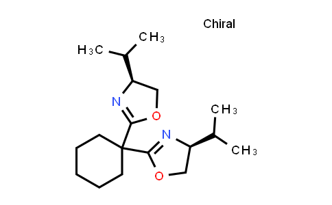 CAS No. 1373357-00-6, (4S,4'S)-2,2'-Cyclohexylidenebis[4,5-dihydro-4-isopropyloxazole]