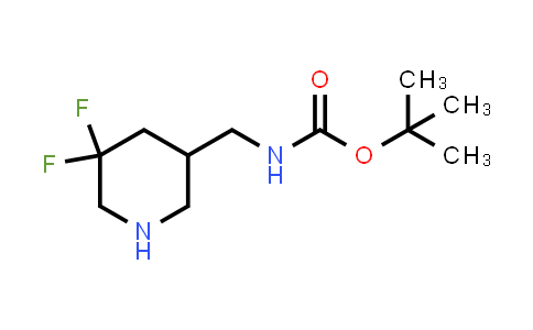 CAS No. 1373503-70-8, tert-Butyl ((5,5-difluoropiperidin-3-yl)methyl)carbamate