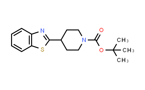 CAS No. 1373879-28-7, tert-Butyl 4-(benzo[d]thiazol-2-yl)piperidine-1-carboxylate