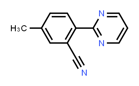 CAS No. 1373917-20-4, 5-Methyl-2-(pyrimidin-2-yl)benzonitrile