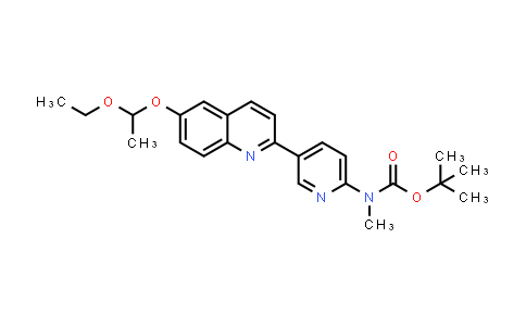 CAS No. 1374109-50-8, 6-(1-Ethoxyethoxy)-2-[6-[N-(tert-butoxycarbonyl)-N-methylamino]pyridin-3-yl]quinoline