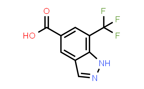 CAS No. 1374258-45-3, 7-(Trifluoromethyl)-1H-indazole-5-carboxylic acid