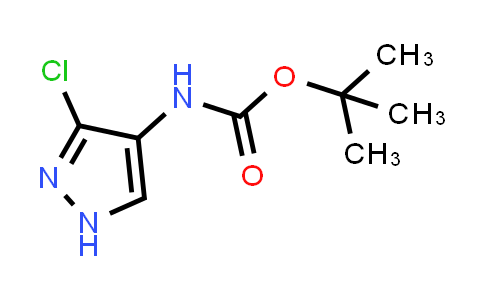 CAS No. 1374320-71-4, tert-Butyl N-(3-chloro-1H-pyrazol-4-yl)carbamate