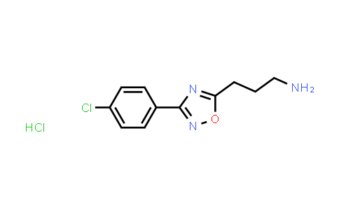 CAS No. 1374407-72-3, 3-(3-(4-Chlorophenyl)-1,2,4-oxadiazol-5-yl)propan-1-amine hydrochloride