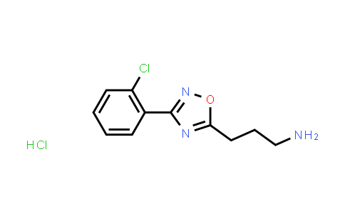 CAS No. 1374407-84-7, 3-(3-(2-Chlorophenyl)-1,2,4-oxadiazol-5-yl)propan-1-amine hydrochloride