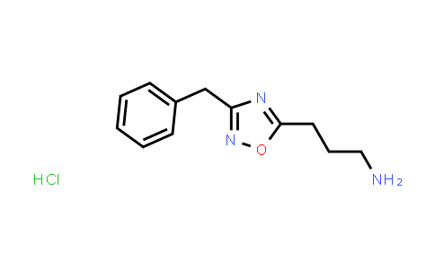 CAS No. 1374408-39-5, 3-(3-Benzyl-1,2,4-oxadiazol-5-yl)propan-1-amine hydrochloride