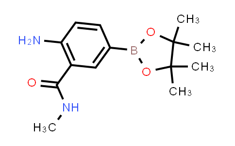 CAS No. 1374508-73-2, 2-Amino-N-methyl-5-(4,4,5,5-tetramethyl-1,3,2-dioxaborolan-2-yl)benzamide